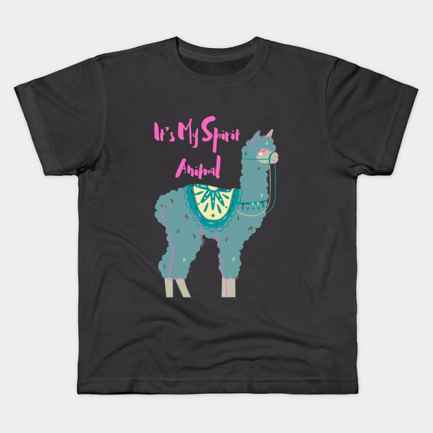 It’s My Spirit Animal Kids T-Shirt by Natalie C. Designs 